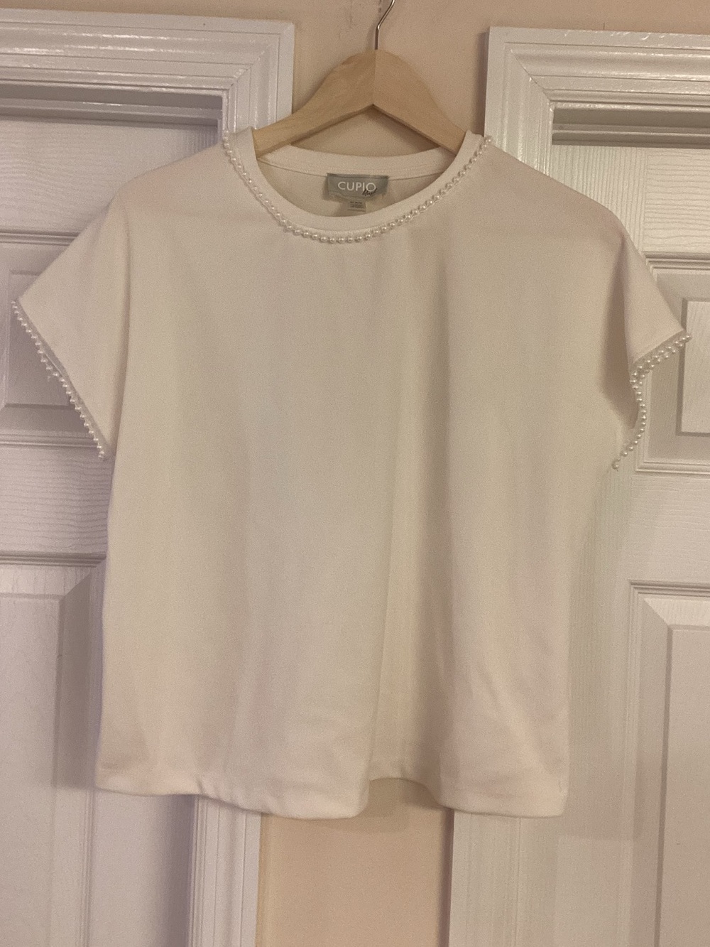 Pearl Trim Top